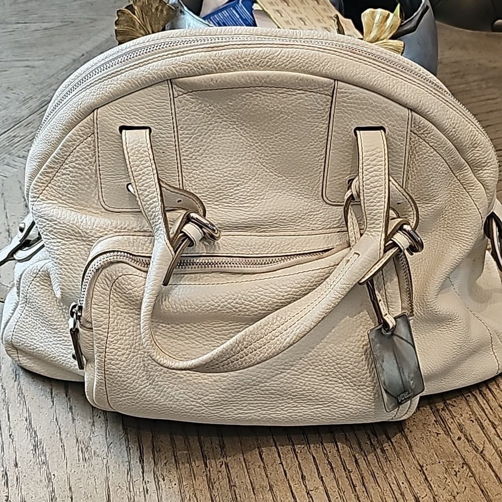 Off white Furla leather purse handbag - Picture 3 of 14
